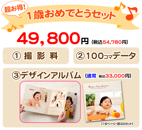 1歳おめでとうセット